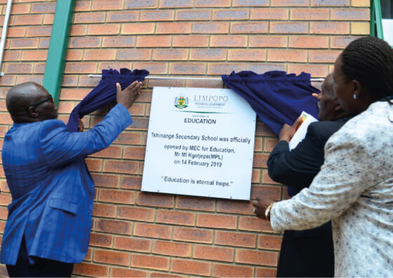 IDT hands over six school premises to Eastern Cape communities